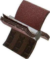 Superior Abrasives - 80 Grit, Coated, Aluminum Oxide Bore Polisher - 1/4" Shank Length, Medium Grade, 20,000 RPM, Polishes Bores with 1-1/2 to 2" Diam - Industrial Tool & Supply