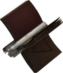 Superior Abrasives - 180 Grit, Coated, Aluminum Oxide Bore Polisher - 1/4" Shank Length, Very Fine Grade, 20,000 RPM, Polishes Bores with 1-1/2 to 2" Diam - Industrial Tool & Supply