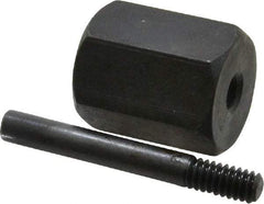 Made in USA - 2-1/2" Long Bore Polisher Mandrel - 1/2-20 Thread, 1/2" Hole, for Use with SK-4 - Industrial Tool & Supply