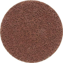 Made in USA - 1-1/2" Disc Diam, 600 Grit, Aluminum Oxide Quick Change Disc - Type S Attaching System, Coated, Brown, Super Fine Grade - Industrial Tool & Supply