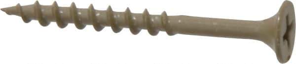 Buildex - #6 Bugle Head, Phillips Steel Deck Screw - 1-5/8" OAL, Grade C-1018 - Industrial Tool & Supply