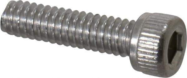 Value Collection - #5-40 UNC Hex Socket Drive, Socket Cap Screw - Grade 18-8 Stainless Steel, 1/2" Length Under Head - Industrial Tool & Supply