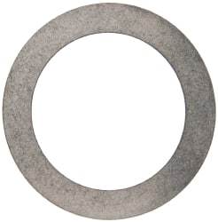 Made in USA - 0.02" Thick, 1-1/4" Inside x 1-3/4" OD, Round Shim - Uncoated 302/304 Stainless Steel - Industrial Tool & Supply