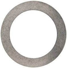 Made in USA - 0.02" Thick, 1-1/4" Inside x 1-3/4" OD, Round Shim - Uncoated 302/304 Stainless Steel - Industrial Tool & Supply