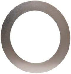 Made in USA - 0.005" Thick, 1-1/4" Inside x 1-3/4" OD, Round Shim - Uncoated 302/304 Stainless Steel - Industrial Tool & Supply