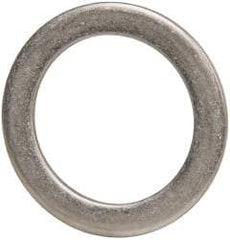 Made in USA - 0.09" Thick, 1-1/4" Inside x 1-3/4" OD, Round Shim - Uncoated 302/304 Stainless Steel - Industrial Tool & Supply