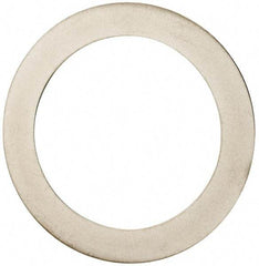 Made in USA - 0.02" Thick, 1-3/8" Inside x 1-7/8" OD, Round Shim - Uncoated 302/304 Stainless Steel - Industrial Tool & Supply