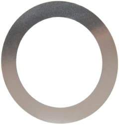 Made in USA - 0.006" Thick, 1-3/8" Inside x 1-7/8" OD, Round Shim - Uncoated 302/304 Stainless Steel - Industrial Tool & Supply