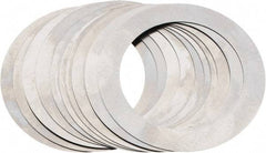 Made in USA - 0.007" Thick, 1-3/8" Inside x 1-7/8" OD, Round Shim - Uncoated 302/304 Stainless Steel - Industrial Tool & Supply