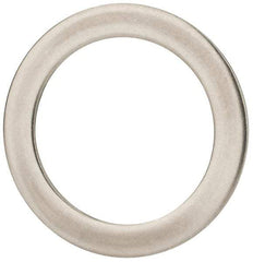 Made in USA - 0.09" Thick, 1-3/8" Inside x 1-7/8" OD, Round Shim - Uncoated 302/304 Stainless Steel - Industrial Tool & Supply