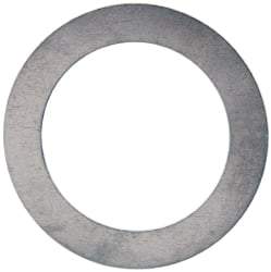 Made in USA - 0.02" Thick, 1-1/2" Inside x 2-1/8" OD, Round Shim - Uncoated 302/304 Stainless Steel - Industrial Tool & Supply