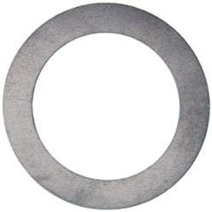 Made in USA - 0.02" Thick, 1-1/2" Inside x 2-1/8" OD, Round Shim - Uncoated 302/304 Stainless Steel - Industrial Tool & Supply