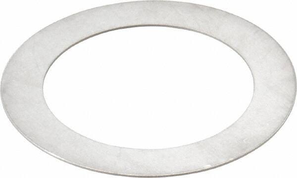 Made in USA - 0.024" Thick, 1-1/2" Inside x 2-1/8" OD, Round Shim - Uncoated 302/304 Stainless Steel - Industrial Tool & Supply