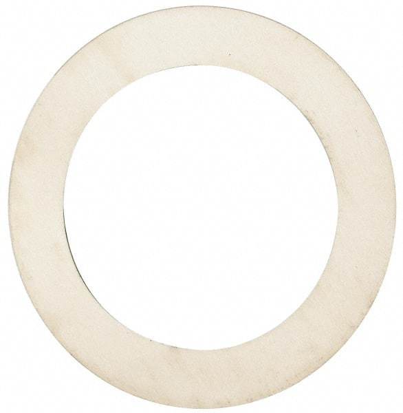 Made in USA - 0.003" Thick, 1-1/2" Inside x 2-1/8" OD, Round Shim - Uncoated 302/304 Stainless Steel - Industrial Tool & Supply