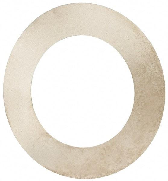 Made in USA - 0.002" Thick, 1-3/4" Inside x 2-3/4" OD, Round Shim - Uncoated 302/304 Stainless Steel - Industrial Tool & Supply