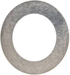 Made in USA - 0.02" Thick, 1-3/4" Inside x 2-3/4" OD, Round Shim - Uncoated 302/304 Stainless Steel - Industrial Tool & Supply