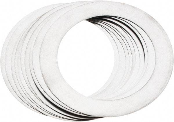 Made in USA - 0.012" Thick, 2" Inside x 2-3/4" OD, Round Shim - Uncoated 302/304 Stainless Steel - Industrial Tool & Supply
