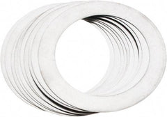 Made in USA - 0.012" Thick, 2" Inside x 2-3/4" OD, Round Shim - Uncoated 302/304 Stainless Steel - Industrial Tool & Supply