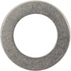 Made in USA - 0.016" Thick, 3/8" Inside x 5/8" OD, Round Shim - 5/16" Screw, Uncoated 316 Stainless Steel - Industrial Tool & Supply