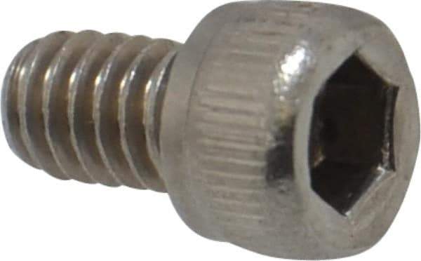 Value Collection - #8-32 UNC Hex Socket Drive, Socket Cap Screw - Grade 18-8 Stainless Steel, 1/4" Length Under Head - Industrial Tool & Supply