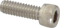 Value Collection - #8-32 UNC Hex Socket Drive, Socket Cap Screw - Grade 18-8 Stainless Steel, 1/2" Length Under Head - Industrial Tool & Supply