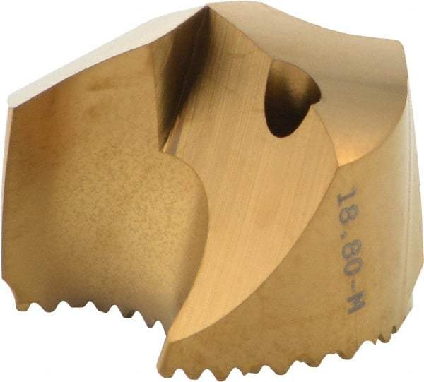 Seco - Series SD100, 18.8mm Diam 140° Replaceable Drill Tip - Carbide, TiAlN Finish, Through Coolant - Industrial Tool & Supply