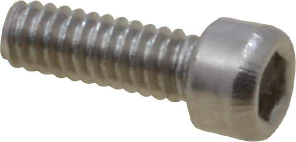 Value Collection - #0-80 UNF Hex Socket Drive, Socket Cap Screw - Grade 18-8 Stainless Steel, 3/16" Length Under Head - Industrial Tool & Supply
