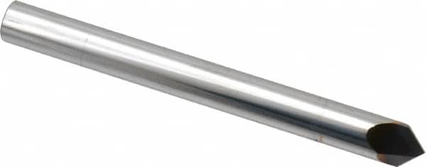 Niagara Cutter - 1/4" Diam 2 Flute Single End Solid Carbide Chamfer Mill - Industrial Tool & Supply