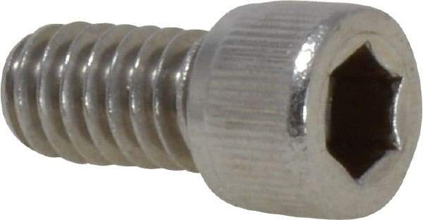 Value Collection - 1/4-20 UNC Hex Socket Drive, Socket Cap Screw - Grade 18-8 Stainless Steel, Fully Threaded, 1/2" Length Under Head - Industrial Tool & Supply