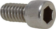Value Collection - 1/4-20 UNC Hex Socket Drive, Socket Cap Screw - Grade 18-8 Stainless Steel, Fully Threaded, 1/2" Length Under Head - Industrial Tool & Supply