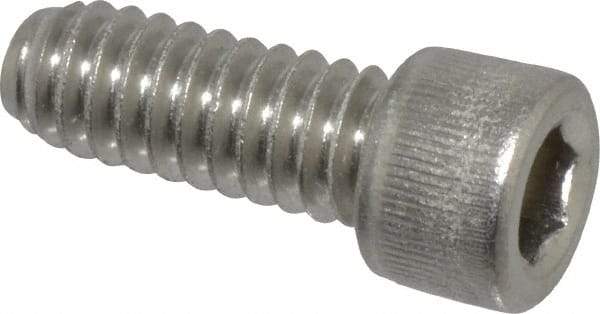 Value Collection - 1/4-20 UNC Hex Socket Drive, Socket Cap Screw - Grade 18-8 Stainless Steel, Fully Threaded, 5/8" Length Under Head - Industrial Tool & Supply