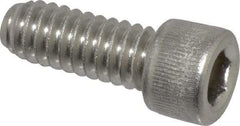 Value Collection - 1/4-20 UNC Hex Socket Drive, Socket Cap Screw - Grade 18-8 Stainless Steel, Fully Threaded, 5/8" Length Under Head - Industrial Tool & Supply
