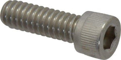 Value Collection - 1/4-20 UNC Hex Socket Drive, Socket Cap Screw - Grade 18-8 Stainless Steel, Fully Threaded, 3/4" Length Under Head - Industrial Tool & Supply