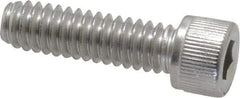Value Collection - 1/4-20 UNC Hex Socket Drive, Socket Cap Screw - Grade 18-8 Stainless Steel, Fully Threaded, 7/8" Length Under Head - Industrial Tool & Supply