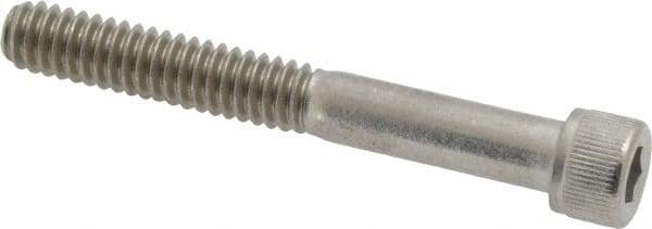 Value Collection - 1/4-20 UNC Hex Socket Drive, Socket Cap Screw - Grade 18-8 Stainless Steel, Partially Threaded, 2" Length Under Head - Industrial Tool & Supply