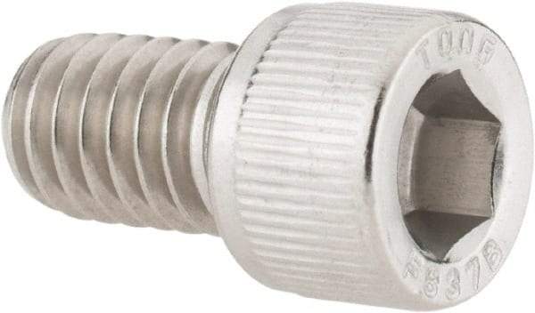 Value Collection - 5/16-18 UNC Hex Socket Drive, Socket Cap Screw - Grade 18-8 Stainless Steel, Fully Threaded, 1/2" Length Under Head - Industrial Tool & Supply