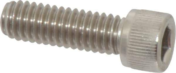 Value Collection - 5/16-18 UNC Hex Socket Drive, Socket Cap Screw - Grade 18-8 Stainless Steel, Fully Threaded, 1" Length Under Head - Industrial Tool & Supply