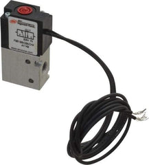 ARO/Ingersoll-Rand - 1/8", 3-Way Body Ported Stacking Solenoid Valve - 24 VDC, 0.2 CV Rate, 2.4" High - Industrial Tool & Supply