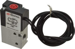 ARO/Ingersoll-Rand - 1/8", 3-Way Body Ported Stacking Solenoid Valve - 12 VDC, 0.2 CV Rate, 2.4" High - Industrial Tool & Supply