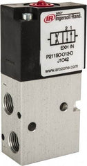 ARO/Ingersoll-Rand - 1/8", 3-Way Stacking Solenoid Valve - 120 VAC, 0.2 CV Rate, 2.4" High - Industrial Tool & Supply