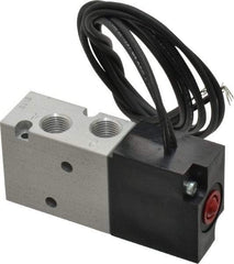 ARO/Ingersoll-Rand - 1/8", 4-Way Body Ported Stacking Solenoid Valve - 24 VDC, 0.2 CV Rate, 2.8" High - Industrial Tool & Supply