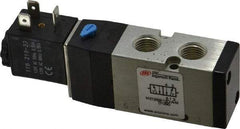 ARO/Ingersoll-Rand - 1/4", 4-Way 2-Position Maxair Stacking Solenoid Valve - 120 VAC, 0.7 CV Rate, 1.37" High - Industrial Tool & Supply