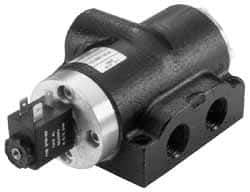 ARO/Ingersoll-Rand - 3/8", K Series 4-Way High Flow Stacking Solenoid Valve - 120 VAC, 2.3 CV Rate, 2.56" High - Industrial Tool & Supply