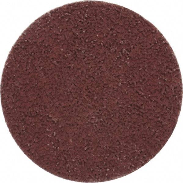 Made in USA - 2" Disc Diam, 400 Grit, Aluminum Oxide Quick Change Disc - Type S Attaching System, Coated, Brown, Super Fine Grade - Industrial Tool & Supply