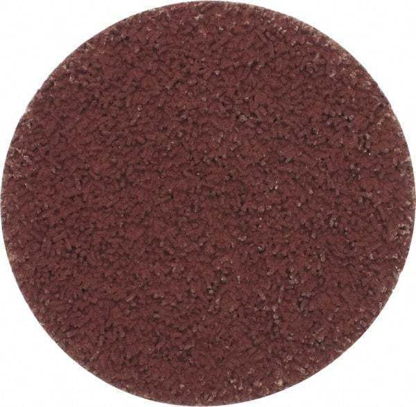 Made in USA - 2" Disc Diam, 600 Grit, Aluminum Oxide Quick Change Disc - Type S Attaching System, Coated, Brown, Super Fine Grade - Industrial Tool & Supply