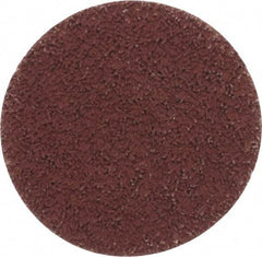 Made in USA - 2" Disc Diam, 600 Grit, Aluminum Oxide Quick Change Disc - Type S Attaching System, Coated, Brown, Super Fine Grade - Industrial Tool & Supply