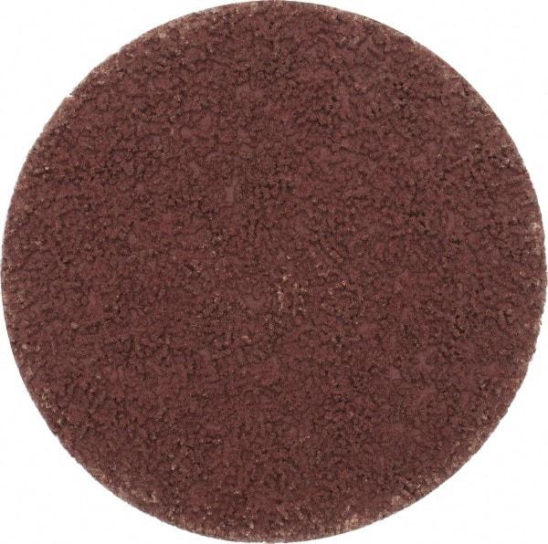 Made in USA - 3" Disc Diam, 120 Grit, Aluminum Oxide Quick Change Disc - Type S Attaching System, Coated, Brown, Fine Grade - Industrial Tool & Supply