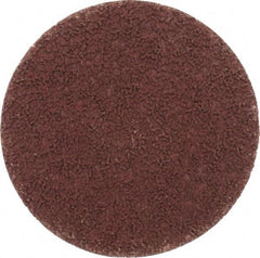 Made in USA - 3" Disc Diam, 120 Grit, Aluminum Oxide Quick Change Disc - Type S Attaching System, Coated, Brown, Fine Grade - Industrial Tool & Supply