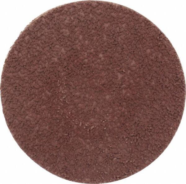 Made in USA - 3" Disc Diam, 180 Grit, Aluminum Oxide Quick Change Disc - Type S Attaching System, Coated, Brown, Very Fine Grade - Industrial Tool & Supply
