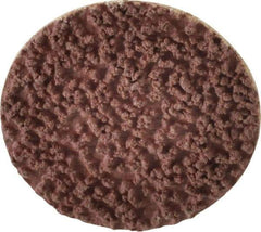 Made in USA - 1-1/2" Disc Diam, 80 Grit, Aluminum Oxide Quick Change Disc - Type R Attaching System, Coated, Brown, Medium Grade - Industrial Tool & Supply